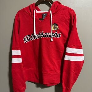 Fanatics Red and White Chicago Blackhawks Hoodie